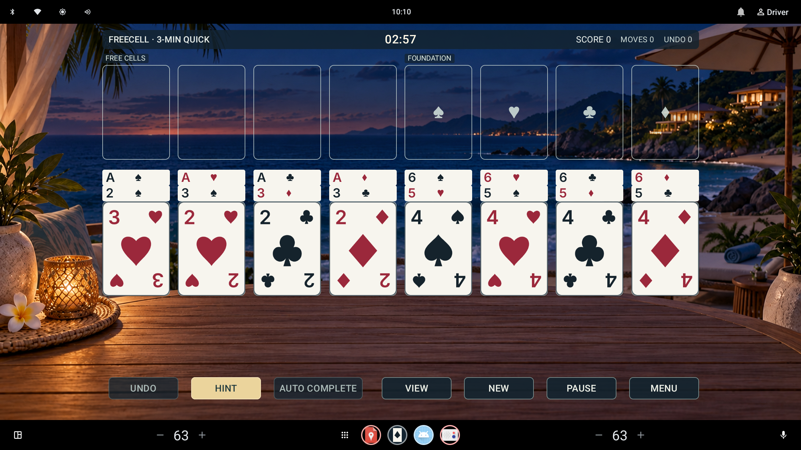 FreeCell · 3-Min Quick